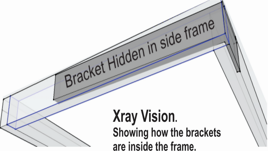 internal bracket for slim line