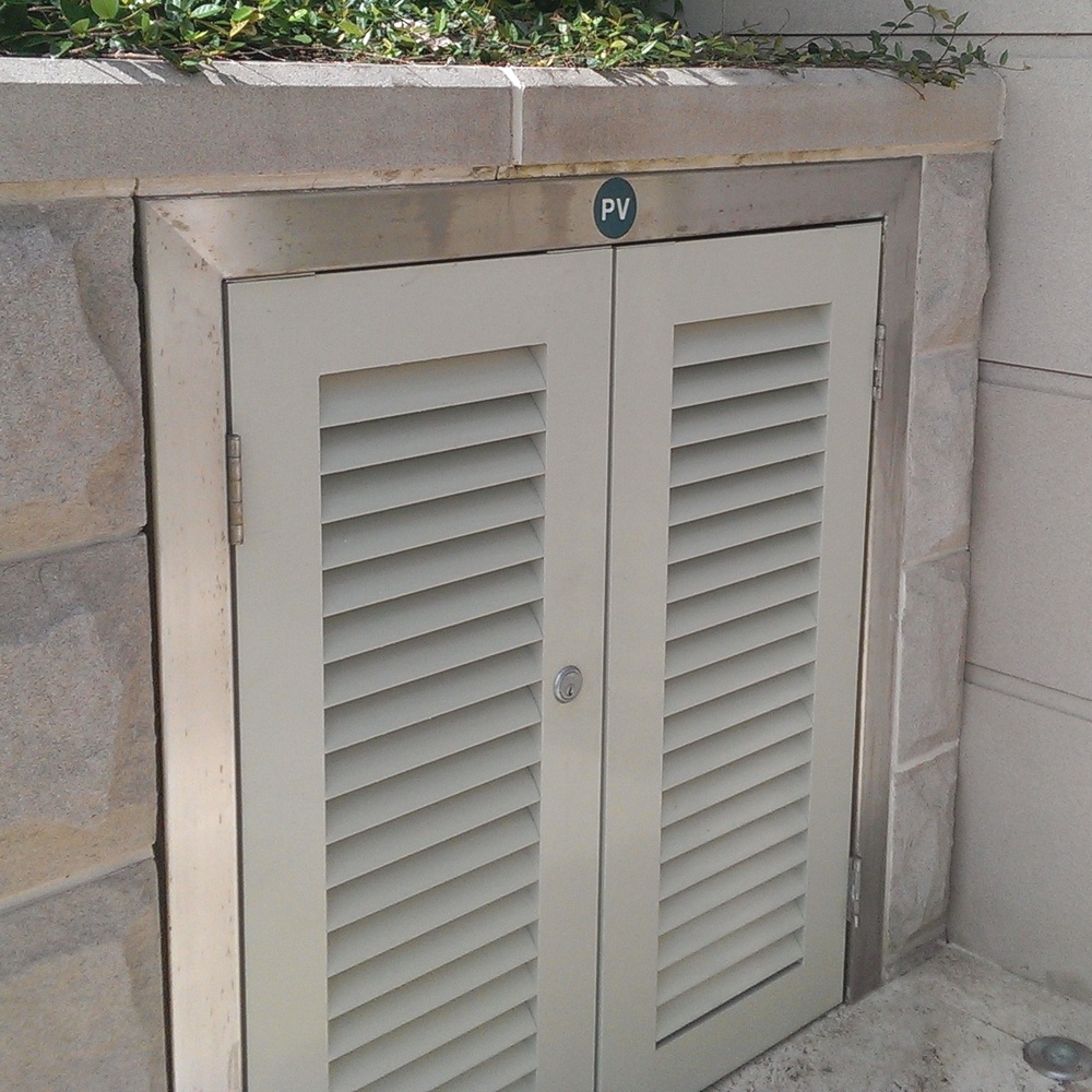 gas metre water metre doors