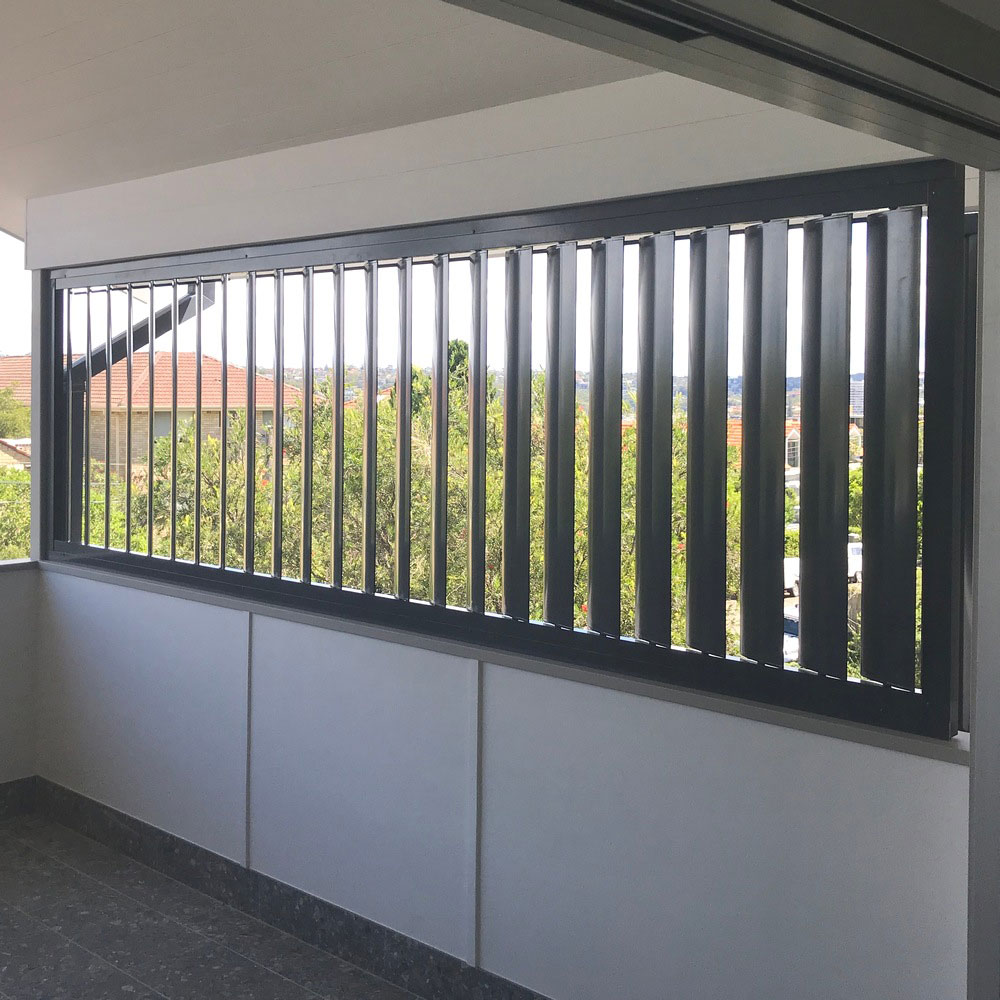vertical adjustable louvres
